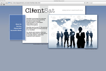 ClientSat homepage.