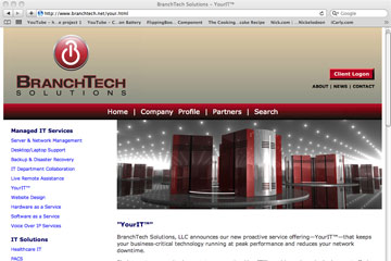 BranchTech homepage.
